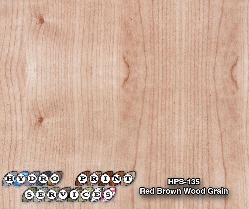 HPS-135 Red Brown Wood Grain